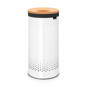 Brabantia Wäschebox mit Korkdeckel, 35 Liter Fassungsvermögen, Farbe: White Brabantia Wäschebox mit Korkdeckel, 35 Liter Fassungsvermögen, Farbe: White
