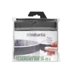Brabantia Ersatz Wäschesack, Farbe: grau, Fassungsvermögen: 30 Liter Brabantia Ersatz Wäschesack, Farbe: grau, Fassungsvermögen: 30 Liter
