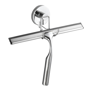 WENKO Vacuum-Loc Duschabzieher, Befestigen ohne Bohren - Einzigartiges Saugsystem, Breite: 25 cm, Farbe: Silber / Glänzend WENKO Vacuum-Loc Duschabzieher, Befestigen ohne Bohren - Einzigartiges Saugsystem, Breite: 25 cm, Farbe: Silber / Glänzend