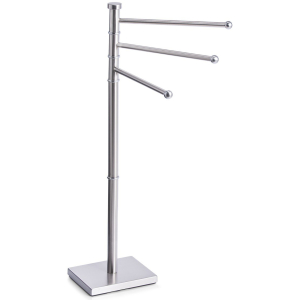Zeller Handtuchhalter Edelstahl, Echtes Highlight im Bad im klassischen Design, Maße: 22 x 17,5 ( x 37 ) x 86 cm, Farbe: silber Zeller Handtuchhalter Edelstahl, Echtes Highlight im Bad im klassischen Design, Maße: 22 x 17,5 ( x 37 ) x 86 cm, Farbe: silber
