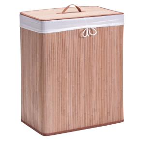 Zeller Wäschesammler Bamboo, 2-fach, Herausnehmbarer 2-Kammern Wäschesack aus Stoff - mit Kordelzug, Maße: 52 x 32 x 63 cm, Farbe: natur Zeller Wäschesammler Bamboo, 2-fach, Herausnehmbarer 2-Kammern Wäschesack aus Stoff - mit Kordelzug, Maße: 52 x 32 x 63 cm, Farbe: natur