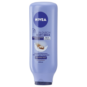 NIVEA body In-Dusch Verwöhnende Soft Milk , Die verwöhnende In-Dusch Milk für trockene Haut , 400 ml - Flasche NIVEA body In-Dusch Verwöhnende Soft Milk , Die verwöhnende In-Dusch Milk für trockene Haut , 400 ml - Flasche