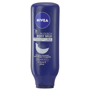 NIVEA body In-Dusch Body Milk, Reichhaltige Hautpflege für die Dusche, 400 ml - Flasche NIVEA body In-Dusch Body Milk, Reichhaltige Hautpflege für die Dusche, 400 ml - Flasche