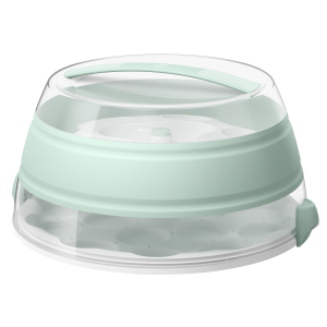 EMSA myBAKERY Plus Falt-Partybutler mit Etagere, Ideal für Cupcakes, Muffins und Cake Pops, Torten und Kuchen, Farbe: Mint, Durchmesser: 30 cm EMSA myBAKERY Plus Falt-Partybutler mit Etagere, Ideal für Cupcakes, Muffins und Cake Pops, Torten und Kuchen, Farbe: Mint, Durchmesser: 30 cm