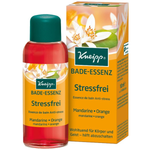 Kneipp® Bade-Essenz Stressfrei - Mandarine & Orange, Wohltuend und entspannend für Körper und Geist - hilft abzuschalten, 100 ml - Flasche Kneipp® Bade-Essenz Stressfrei - Mandarine & Orange, Wohltuend und entspannend für Körper und Geist - hilft abzuschalten, 100 ml - Flasche