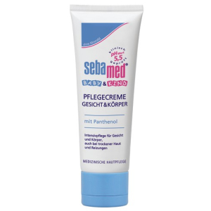 sebamed® Baby & Kind Pflegecreme Gesicht und Körper, Mit Panthenol , 75 ml - Tube 185701