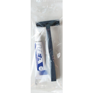 Sauvage Accessoires Rasierset im Polybeutel, Rasiercreme und Einweg-Rasierer, 1 Karton = 500 Sets Sauvage Accessoires Rasierset im Polybeutel, Rasiercreme und Einweg-Rasierer, 1 Karton = 500 Sets