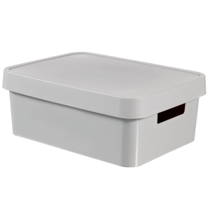 CURVER INFINITY Aufbewahrungsbox mit Deckel, Fassungsvermögen:11 Liter, Farbe: light grey CURVER INFINITY Aufbewahrungsbox mit Deckel, Fassungsvermögen:11 Liter, Farbe: light grey