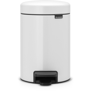 Brabantia NEWICON Treteimer, 3 l, Mit herausnehmbarem Inneneinsatz, White Brabantia NEWICON Treteimer, 3 l, Mit herausnehmbarem Inneneinsatz, White
