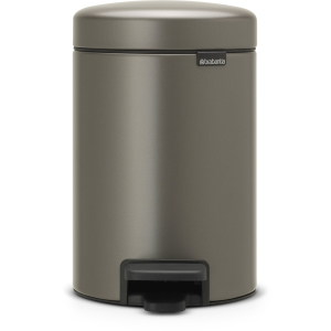 Brabantia NEWICON Treteimer, 3 l, Mit herausnehmbarem Inneneinsatz, Platinum Brabantia NEWICON Treteimer, 3 l, Mit herausnehmbarem Inneneinsatz, Platinum