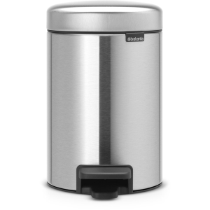 Brabantia NEWICON Treteimer, 3 l, Mit herausnehmbarem Inneneinsatz, Matt Steel Fingerprint Proof Brabantia NEWICON Treteimer, 3 l, Mit herausnehmbarem Inneneinsatz, Matt Steel Fingerprint Proof