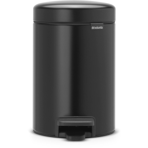 Brabantia NEWICON Treteimer, 3 l, Mit herausnehmbarem Inneneinsatz, Matt Black Brabantia NEWICON Treteimer, 3 l, Mit herausnehmbarem Inneneinsatz, Matt Black