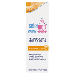 sebamed® Baby & Kind Pflegecreme Gesicht und Körper, Mit Calendula 8%, 75 ml - Tube 952201
