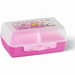 EMSA Variabolo Brotdose, Mit herausnehmbarer Trennwand, Farbe: Rosa, Motiv: Princess EMSA Variabolo Brotdose, Mit herausnehmbarer Trennwand, Farbe: Rosa, Motiv: Princess