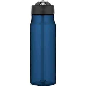 Thermos Tritan Straw Trinkflasche, Mit Flip-up Trinkhalm für bequemes Trinken, Farbe: blue Thermos Tritan Straw Trinkflasche, Mit Flip-up Trinkhalm für bequemes Trinken, Farbe: blue