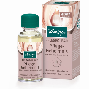 Kneipp® Pflegeölbad Pflegegeheimnis - Moringa & Sheabutte, Intensive Pflege für spürbar weiche Haut, 20 ml - Flasche Kneipp® Pflegeölbad Pflegegeheimnis - Moringa & Sheabutte, Intensive Pflege für spürbar weiche Haut, 20 ml - Flasche