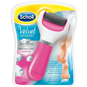 Scholl Velvet Smooth™ Extra Stark Express Pedi, pink, Sanfte & effektive Entfernung von überschüssiger Hornhaut, 1 Stück Scholl Velvet Smooth™ Extra Stark Express Pedi, pink, Sanfte & effektive Entfernung von überschüssiger Hornhaut, 1 Stück