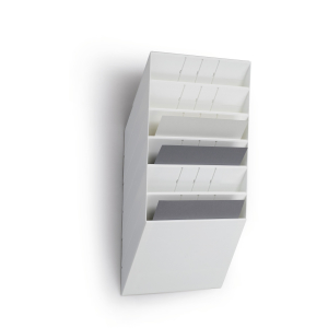 DURABLE Flexiboxx 6 A4 Prospektspender-Set, Wandprospektspenderset bestehend aus sechs Fächern, 1 Set = 6 Prospektspender, Farbe: weiß DURABLE Flexiboxx 6 A4 Prospektspender-Set, Wandprospektspenderset bestehend aus sechs Fächern, 1 Set = 6 Prospektspender, Farbe: weiß