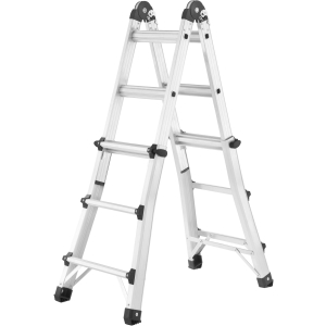 Hailo MTL Alu-Multifunktions-Teleskopleiter, Zusammenschiebbar, mit Sicherheitsgelenken & Rastgriffen zur Höhenverstellung, 4 x 3 Sprossen, max. Arbeitshöhe: 355 cm (als Anlegeleiter) Hailo MTL Alu-Multifunktions-Teleskopleiter, Zusammenschiebbar, mit Sicherheitsgelenken & Rastgriffen zur Höhenverstellung, 4 x 3 Sprossen, max. Arbeitshöhe: 355 cm (als Anlegeleiter)