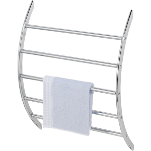 WENKO Exclusiv Wand-Handtuchhalter mit 5 Stangen, Gebogene Form für luftige Zwischenräume beim Aufhängen der Handtücher, 1 Stück WENKO Exclusiv Wand-Handtuchhalter mit 5 Stangen, Gebogene Form für luftige Zwischenräume beim Aufhängen der Handtücher, 1 Stück