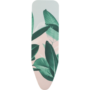 Brabantia Bügeltischbezug B, Baumwollbezug mit 4 mm Schaumstoff und 4 mm Filz, 124 x 38 cm, Tropical Leaves Brabantia Bügeltischbezug B, Baumwollbezug mit 4 mm Schaumstoff und 4 mm Filz, 124 x 38 cm, Tropical Leaves