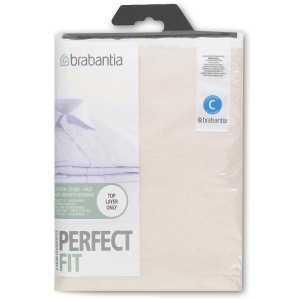 Brabantia Bügeltischbezug C, Baumwollbezug mit 2 mm Schaumstoff, 124 x 45 cm, Gemischt (neutral) Brabantia Bügeltischbezug C, Baumwollbezug mit 2 mm Schaumstoff, 124 x 45 cm, Gemischt (neutral)