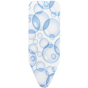Brabantia „Perfect Flow“ Baumwoll-Bügeltischbezug C, Spezielle 3D-Textiltechnologie für trockene Bügelflächen & Fußböden, 124 x 45 cm, Bubbles Brabantia „Perfect Flow“ Baumwoll-Bügeltischbezug C, Spezielle 3D-Textiltechnologie für trockene Bügelflächen & Fußböden, 124 x 45 cm, Bubbles