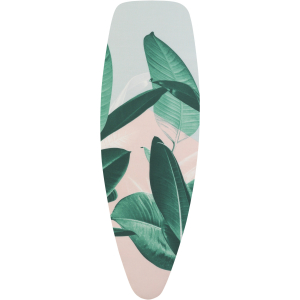 Brabantia Bügeltischbezug D, Baumwollbezug mit 4 mm Schaumstoff und Filz 4 mm, 135 x 45 cm, Tropical Leaves Brabantia Bügeltischbezug D, Baumwollbezug mit 4 mm Schaumstoff und Filz 4 mm, 135 x 45 cm, Tropical Leaves