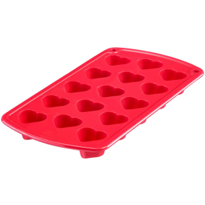 WESTMARK Herz Silikon-Pralinenform, rot, Auch für die Herstellung von Eiswürfeln, Eiskonfekt, Puddingformen, Butterstücke, Größe: 12,0 x 22,0 x 1,9 cm WESTMARK Herz Silikon-Pralinenform, rot, Auch für die Herstellung von Eiswürfeln, Eiskonfekt, Puddingformen, Butterstücke, Größe: 12,0 x 22,0 x 1,9 cm