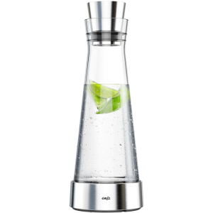EMSA FLOW Slim Karaffe inkl. Kühlelement, Aus hochwertigem Design, Fassungsvermögen: 1 Liter, Edelstahl / Glas EMSA FLOW Slim Karaffe inkl. Kühlelement, Aus hochwertigem Design, Fassungsvermögen: 1 Liter, Edelstahl / Glas