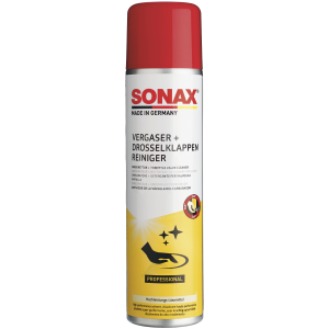 SONAX Vergaser+DrosselklappenReiniger, Hochleistungs-Lösemittel für stark verschmutzte und verkorkte Motorteile, 400 ml - Spraydose SONAX Vergaser+DrosselklappenReiniger, Hochleistungs-Lösemittel für stark verschmutzte und verkorkte Motorteile, 400 ml - Spraydose