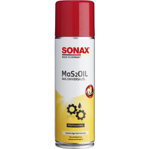 SONAX PROFESSIONAL MoS2Oil, Beseitigt Quietsch- und Knarrgeräusche, 300 ml - Sprühdose SONAX PROFESSIONAL MoS2Oil, Beseitigt Quietsch- und Knarrgeräusche, 300 ml - Sprühdose