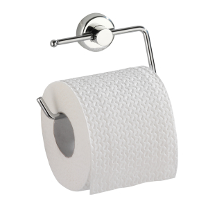 WENKO Simple Power-Loc Toilettenpapierrollenhalter, Offener Toilettenpapierhalter aus Chrom, Farbe: Chrom WENKO Simple Power-Loc Toilettenpapierrollenhalter, Offener Toilettenpapierhalter aus Chrom, Farbe: Chrom