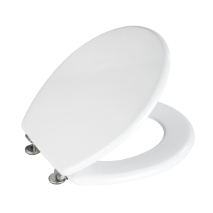 WENKO Prima WC-Sitz, weiß, Spülkastengeeignet, schwere Edelstahlbefestigung, feuchtigkeitsresistent, WC-Sitz, Farbe: weiß WENKO Prima WC-Sitz, weiß, Spülkastengeeignet, schwere Edelstahlbefestigung, feuchtigkeitsresistent, WC-Sitz, Farbe: weiß
