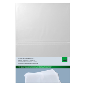 Sigel Doppel-Transparenthüllen, Klarsichthülle für Speisekarten-Mappen mit Gummi-Bindung, 1 Packung = 10 Stück, für A4 Sigel Doppel-Transparenthüllen, Klarsichthülle für Speisekarten-Mappen mit Gummi-Bindung, 1 Packung = 10 Stück, für A4