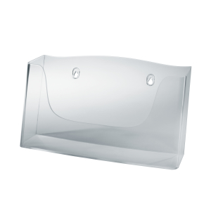 Sigel Wand-Prospekthalter acrylic, mit 1 Fach, Werbeaufsteller mit einem Fach für Inhalte, für A4 q Sigel Wand-Prospekthalter acrylic, mit 1 Fach, Werbeaufsteller mit einem Fach für Inhalte, für A4 q