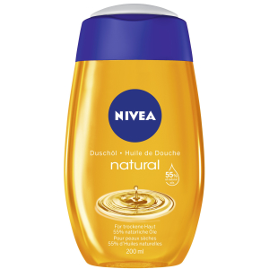NIVEA® Body Cleansing Duschöl Natural Oil, Für trockene Haut mit 55 % natürlichen Ölen, 200 ml - Flasche NIVEA® Body Cleansing Duschöl Natural Oil, Für trockene Haut mit 55 % natürlichen Ölen, 200 ml - Flasche