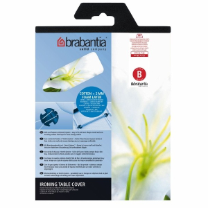 Brabantia Bügeltischbezug B, Baumwollbezug mit 2 mm Schaumstoff, 124 x 38 cm, Gemischt (farbig) Brabantia Bügeltischbezug B, Baumwollbezug mit 2 mm Schaumstoff, 124 x 38 cm, Gemischt (farbig)