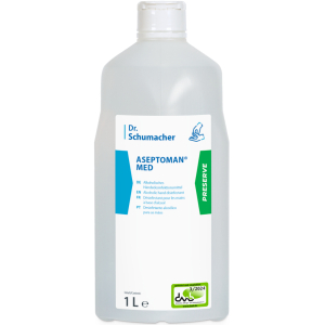 Dr. Schumacher GmbH Dr. Schumacher ASEPTOMAN® med Händedesinfektion, Alkoholisches Handdesinfektionsmittel, schnell und umfassend wirksam, 1000 ml - Flasche 00-457OP-010