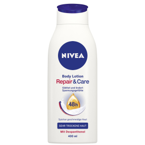 NIVEA Repair & Care Body Lotion, mit Dexpanthenol und Hydra IQ, 400 ml - Flasche NIVEA Repair & Care Body Lotion, mit Dexpanthenol und Hydra IQ, 400 ml - Flasche
